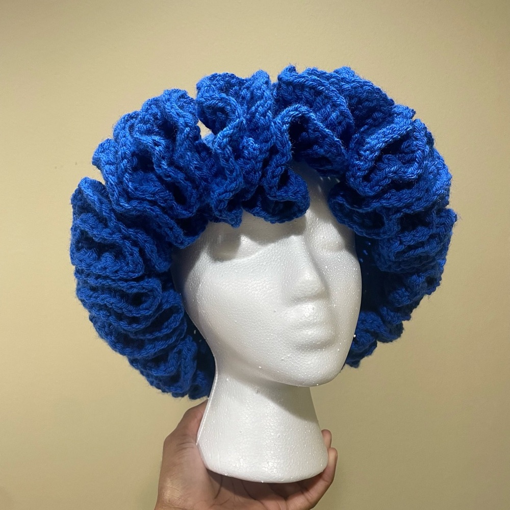 Blue Crocheted Hat